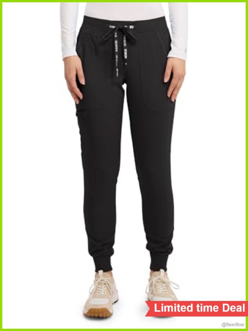 Med Couture Touch Scrub Pants Women Cargo Jogger Bottoms 5 Pockets